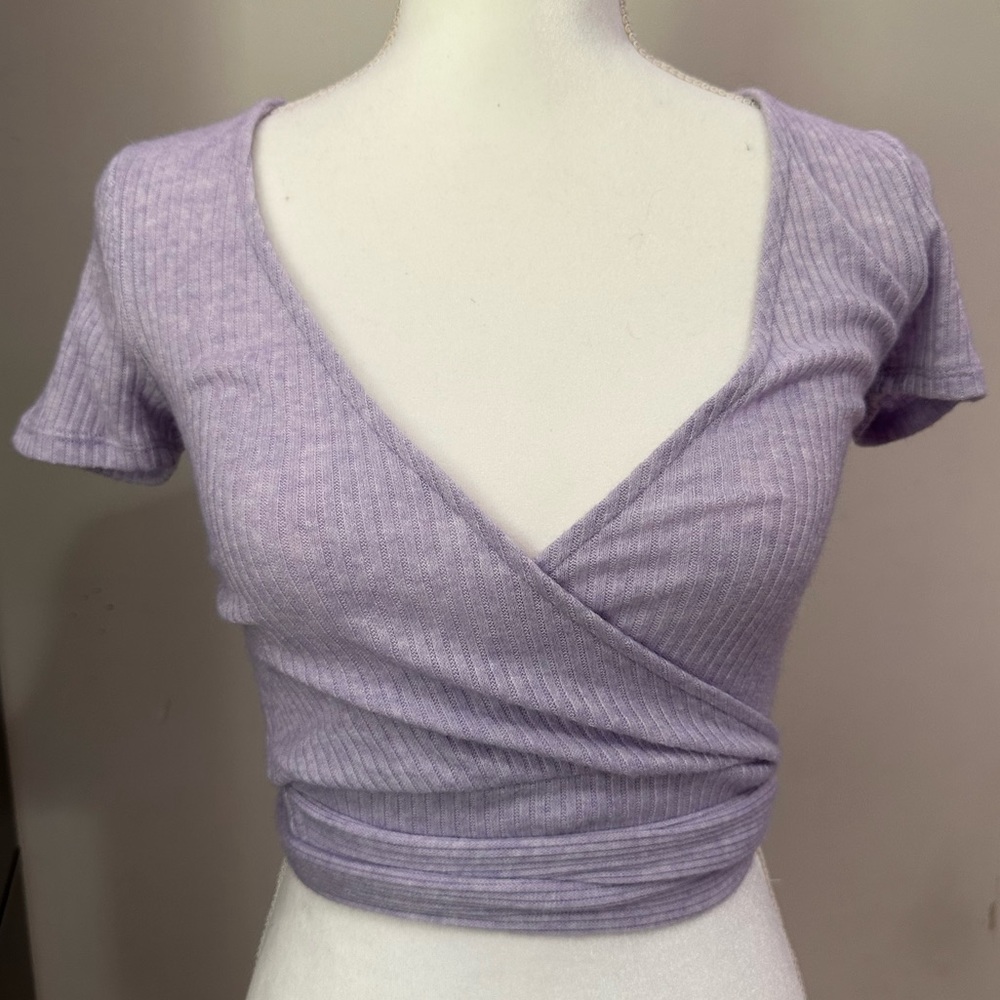 forever 21 wrap crop top